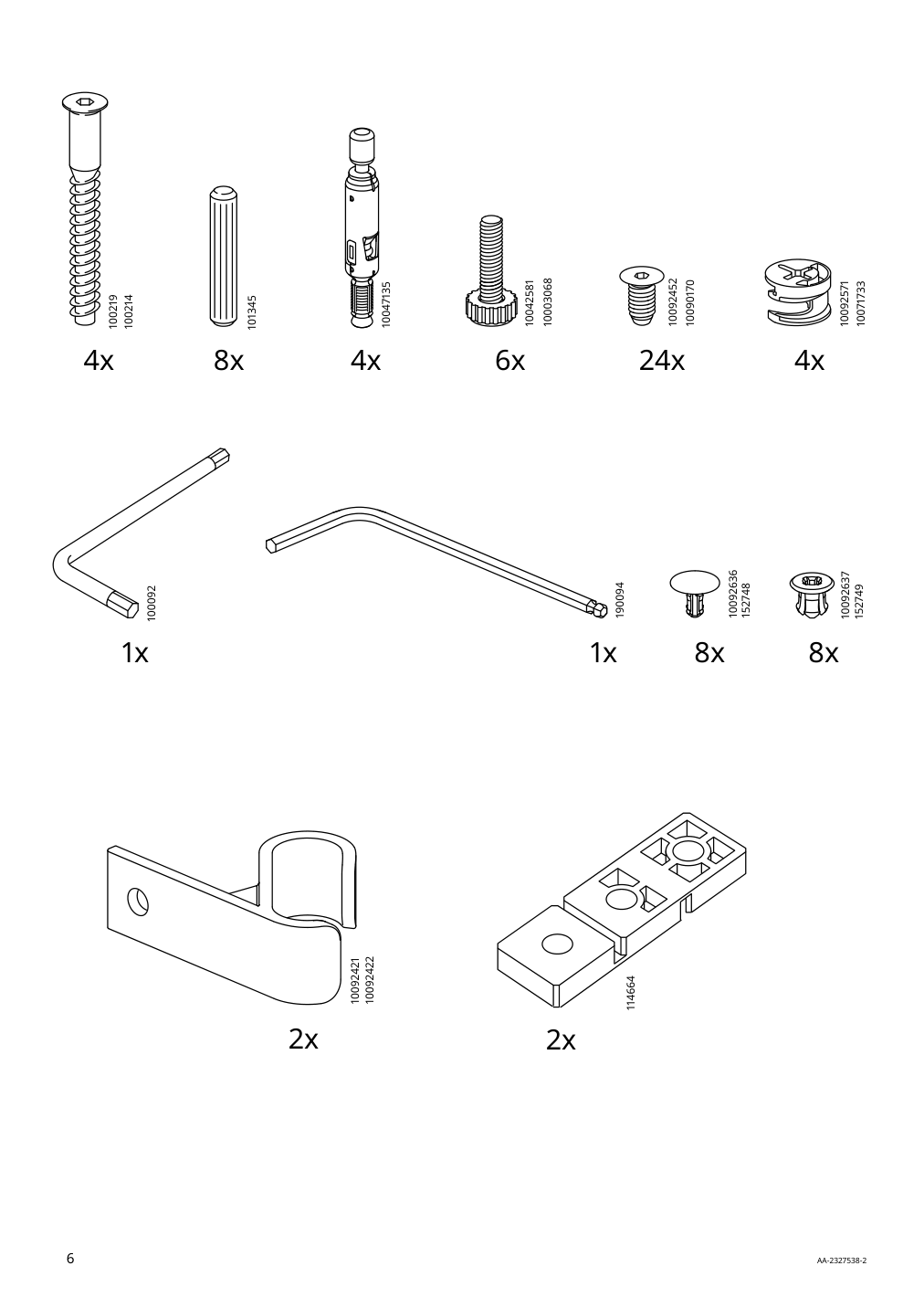 Assembly instructions for IKEA Jaettesta tv unit white light bamboo | Page 6 - IKEA JÄTTESTA TV unit 505.388.52