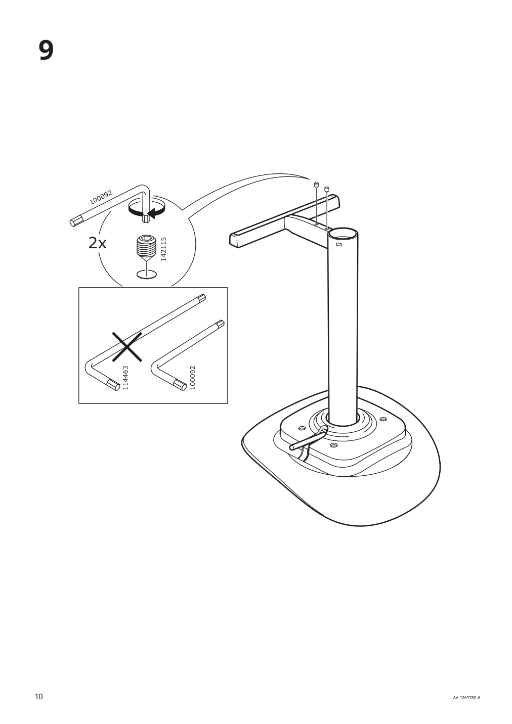 Assembly instructions for IKEA Janinge bar stool gray | Page 10 - IKEA JANINGE bar stool 102.813.54