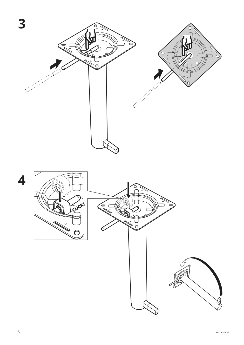 Assembly instructions for IKEA Janinge bar stool gray | Page 6 - IKEA JANINGE bar stool 102.813.54