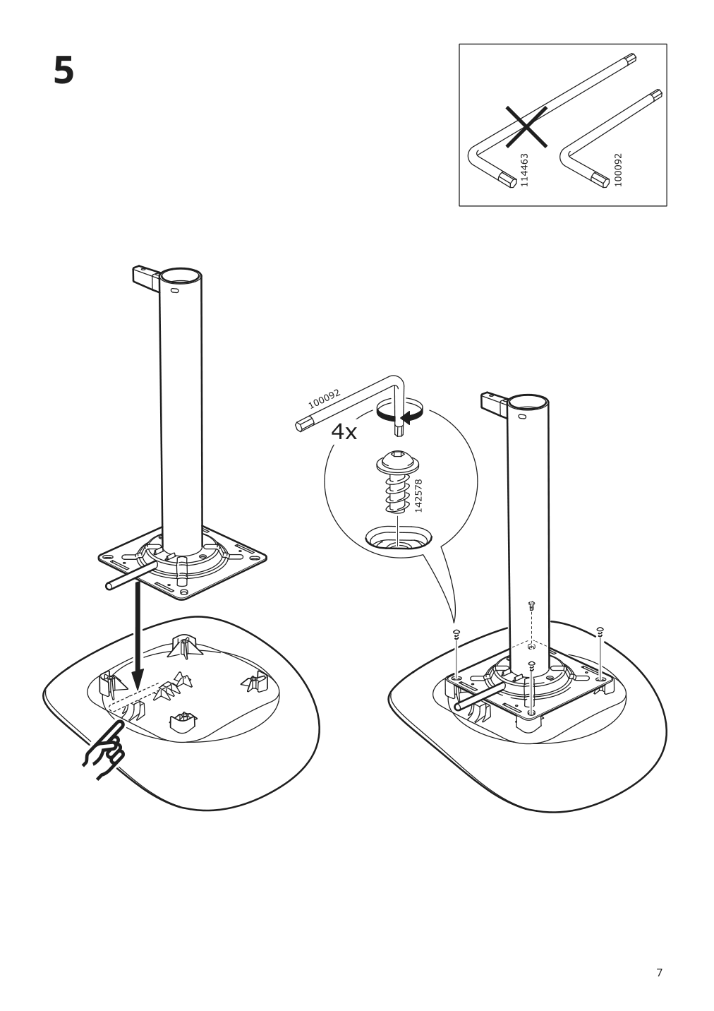 Assembly instructions for IKEA Janinge bar stool gray | Page 7 - IKEA JANINGE bar stool 102.813.54