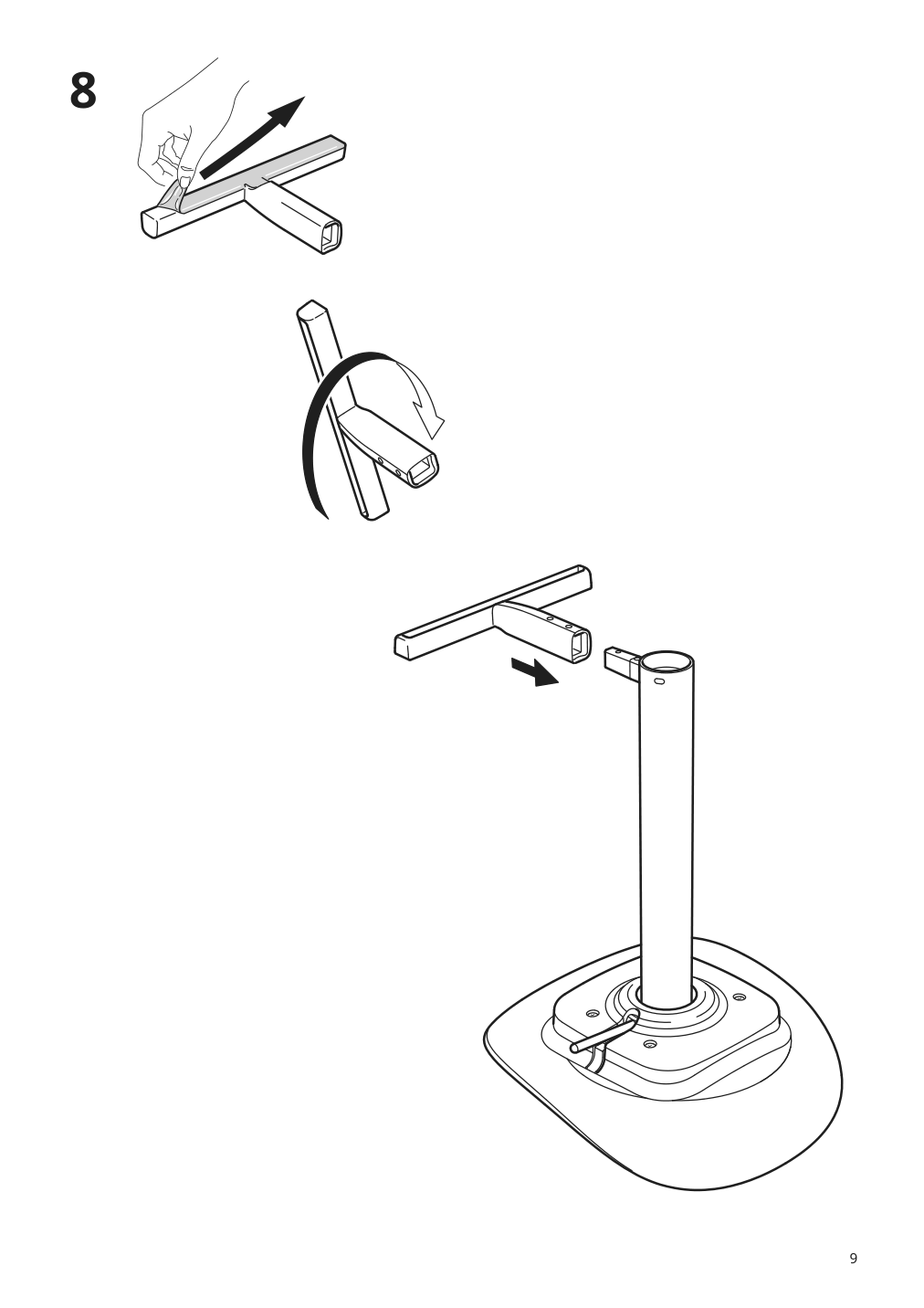 Assembly instructions for IKEA Janinge bar stool gray | Page 9 - IKEA JANINGE bar stool 102.813.54