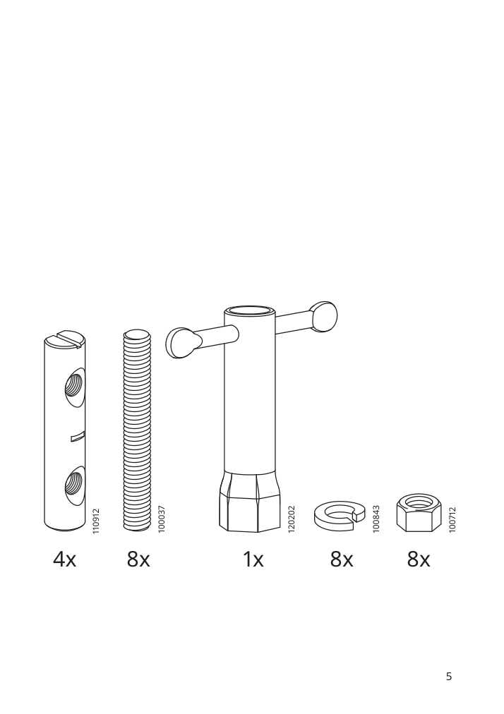 Assembly instructions for IKEA Jokkmokk table and 4 chairs antique stain | Page 5 - IKEA JOKKMOKK table and 4 chairs 502.111.04