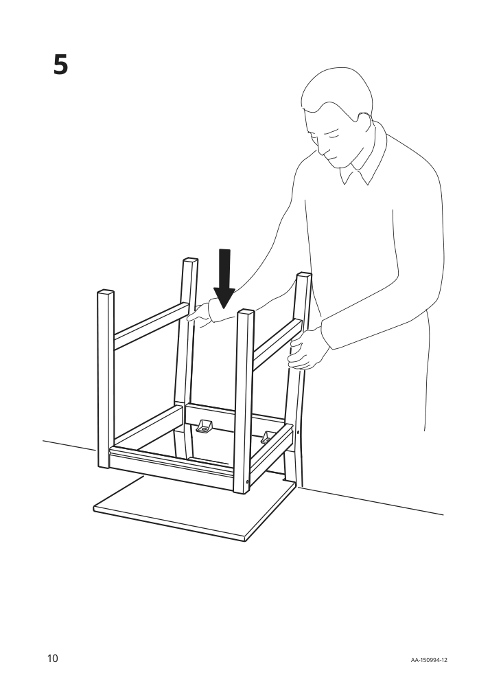 Assembly instructions for IKEA Jokkmokk table and 4 chairs black brown | Page 10 - IKEA JOKKMOKK table and 4 chairs 803.944.56