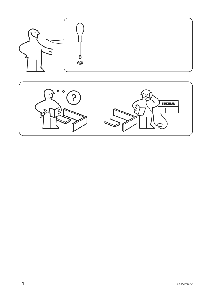 Assembly instructions for IKEA Jokkmokk table and 4 chairs black brown | Page 4 - IKEA JOKKMOKK table and 4 chairs 803.944.56