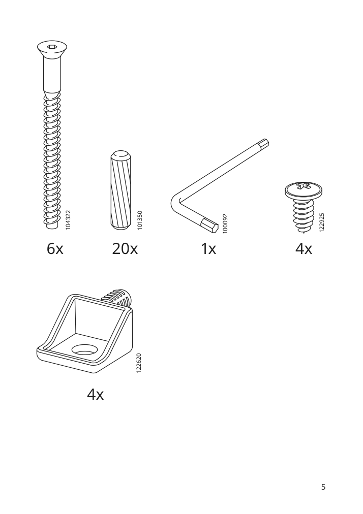 Assembly instructions for IKEA Jokkmokk table and 4 chairs black brown | Page 5 - IKEA JOKKMOKK table and 4 chairs 803.944.56