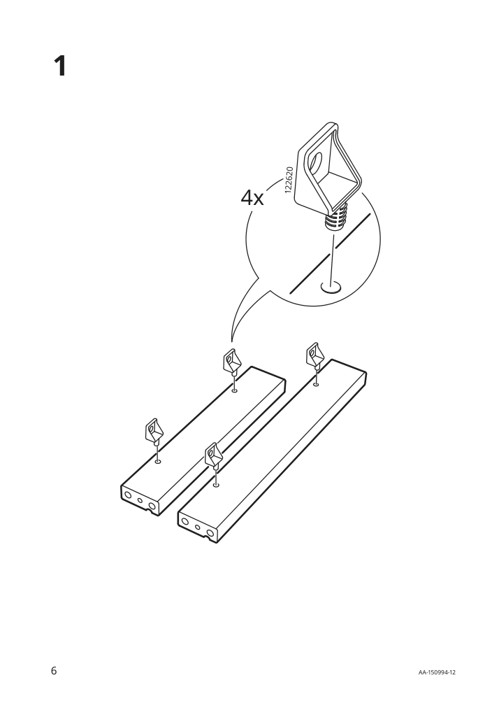 Assembly instructions for IKEA Jokkmokk table and 4 chairs black brown | Page 6 - IKEA JOKKMOKK table and 4 chairs 803.944.56