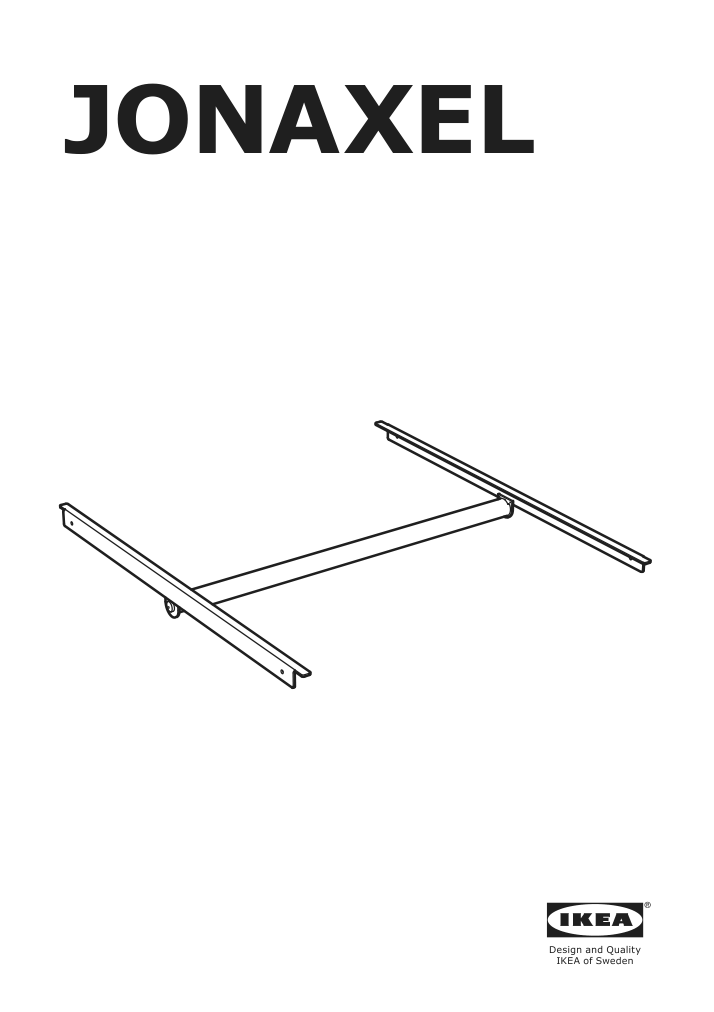 Assembly instructions for IKEA Jonaxel adjustable clothes rail white | Page 1 - IKEA JONAXEL wardrobe combination 093.062.04