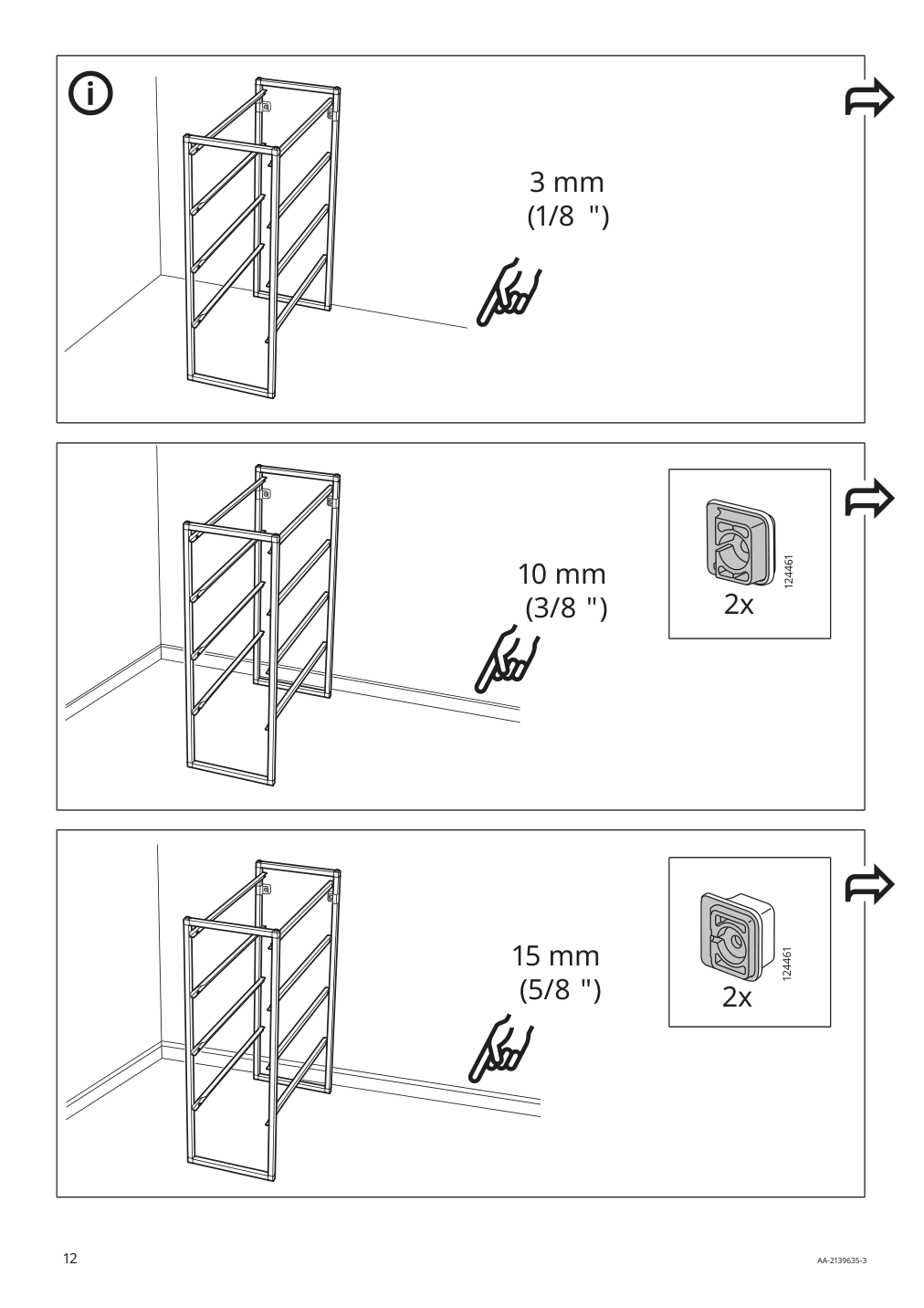 Assembly instructions for IKEA Jonaxel frame white | Page 12 - IKEA JONAXEL storage combination 193.061.85