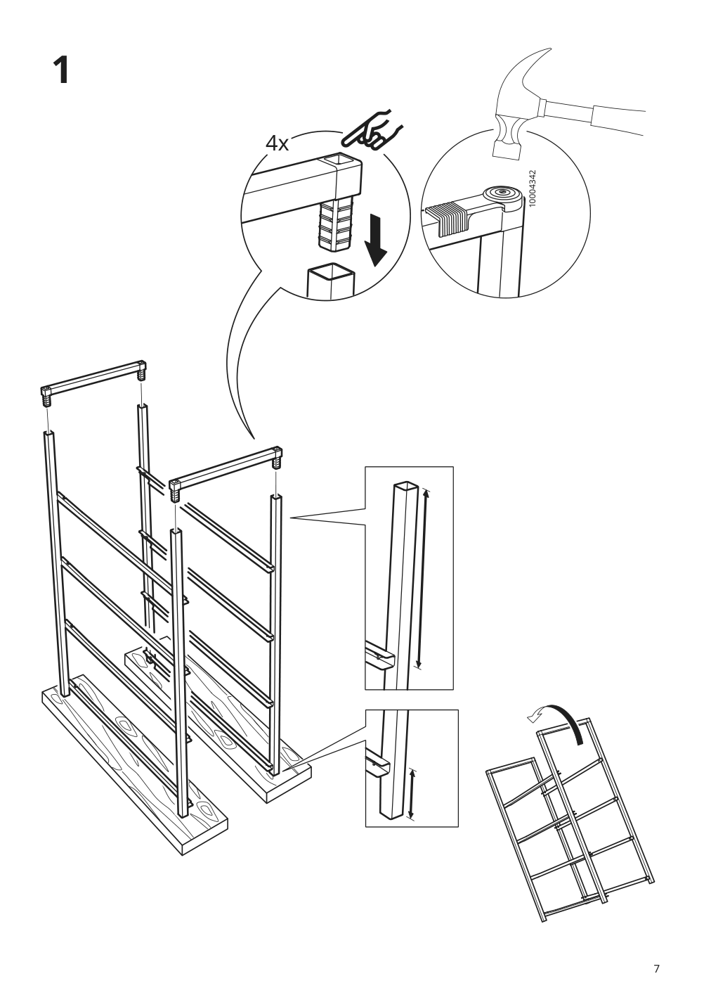 Assembly instructions for IKEA Jonaxel frame white | Page 7 - IKEA JONAXEL storage combination 592.974.38