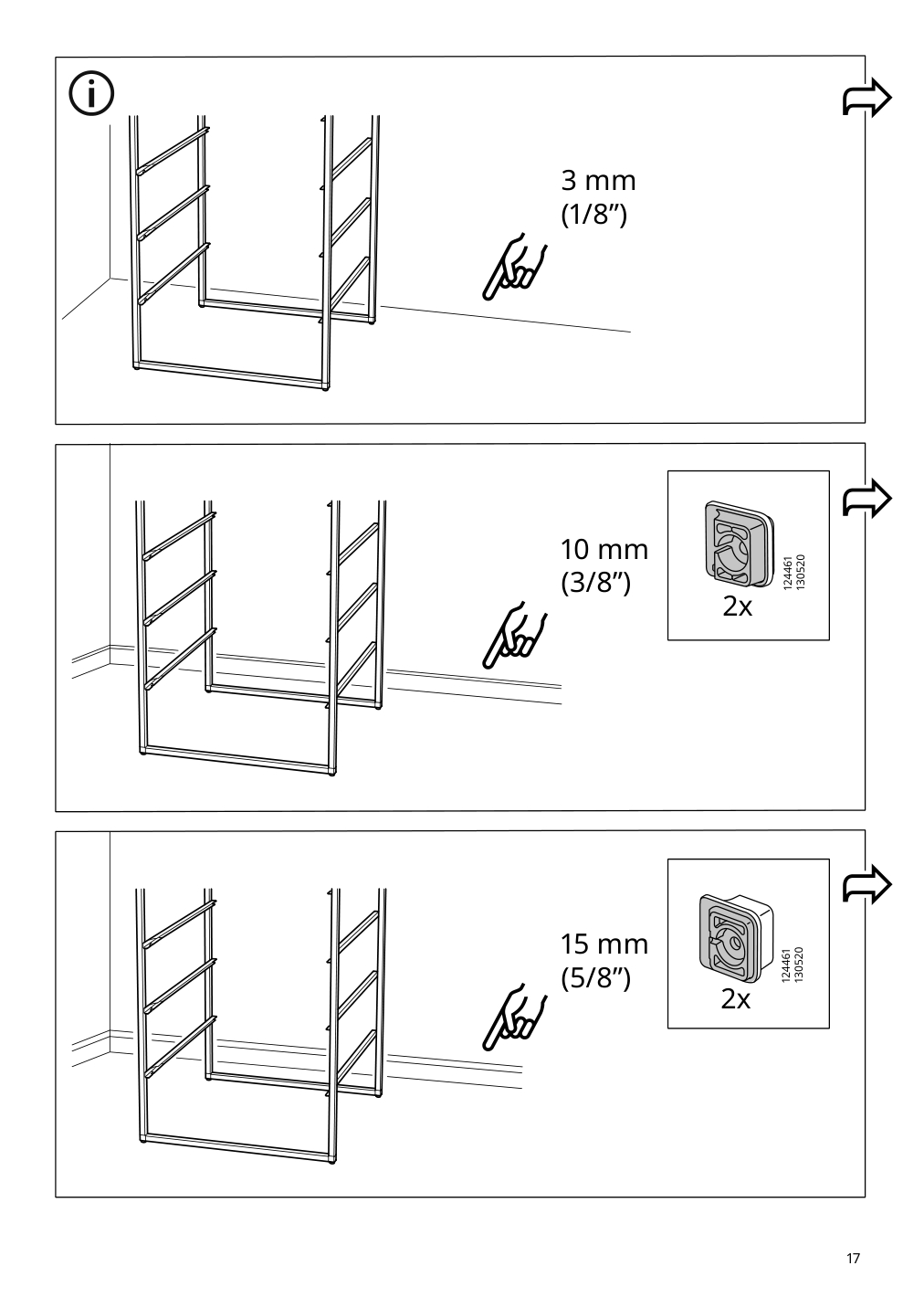 Assembly instructions for IKEA Jonaxel frame white | Page 17 - IKEA JONAXEL wardrobe combination 593.175.54