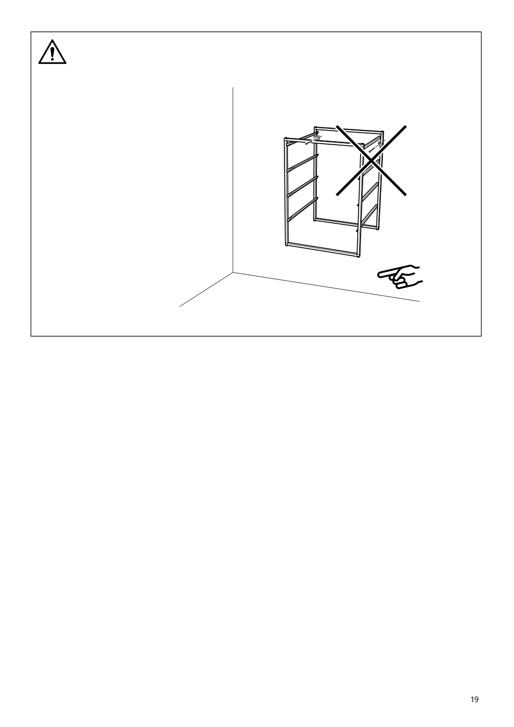 Assembly instructions for IKEA Jonaxel frame white | Page 19 - IKEA JONAXEL storage combination 492.974.91