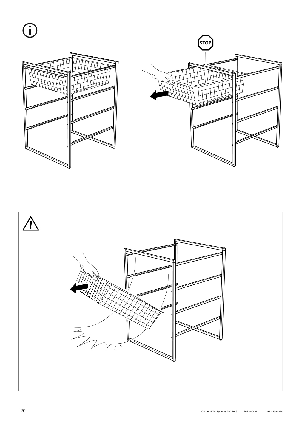 Assembly instructions for IKEA Jonaxel frame white | Page 20 - IKEA JONAXEL storage combination 492.974.91