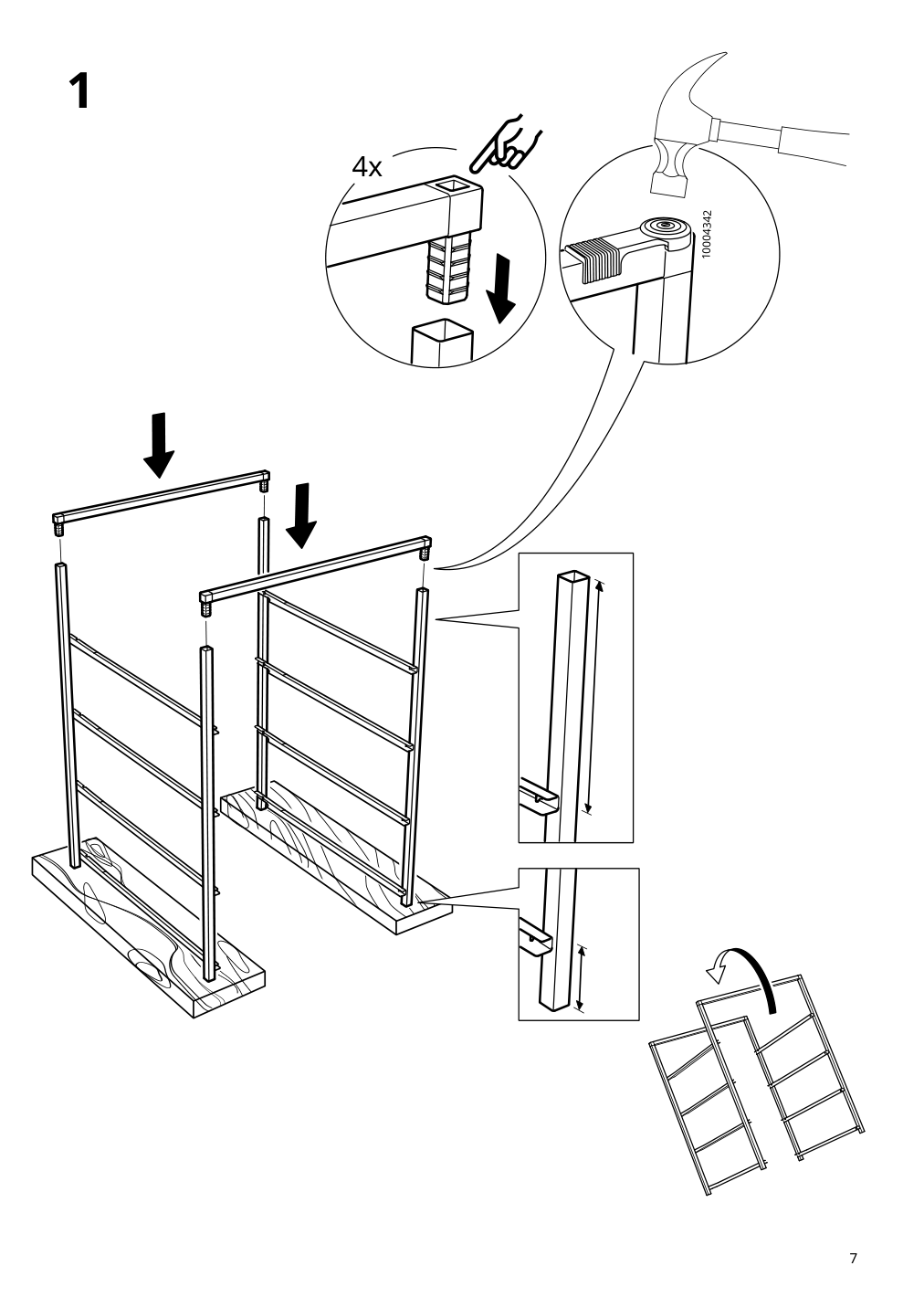 Assembly instructions for IKEA Jonaxel frame white | Page 7 - IKEA JONAXEL storage combination 492.974.91