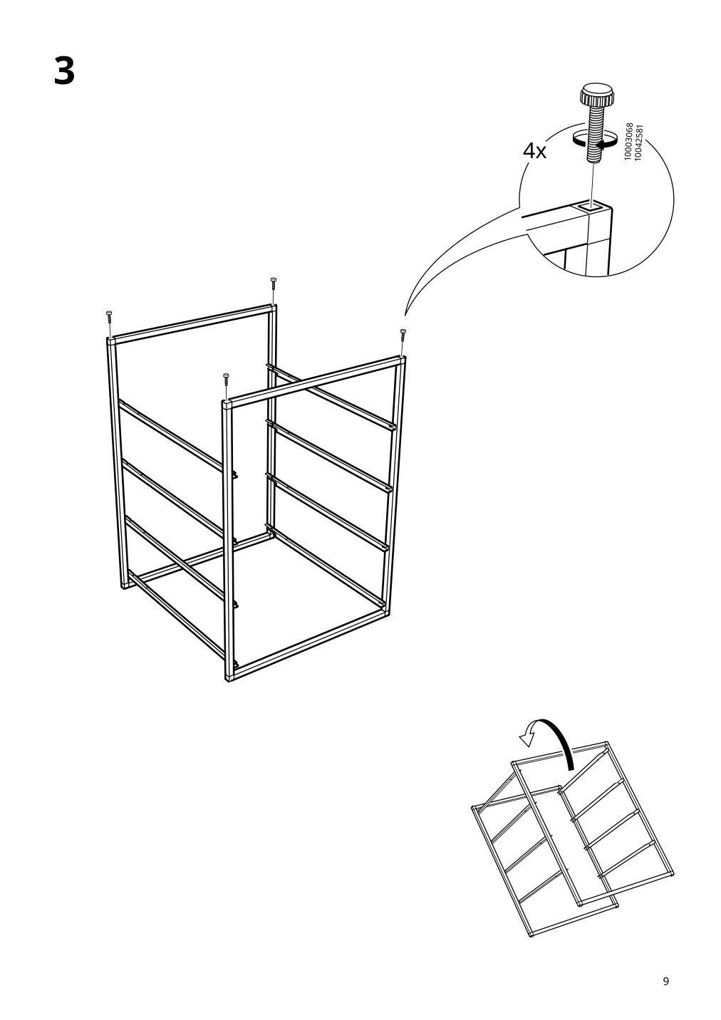 Assembly instructions for IKEA Jonaxel frame white | Page 9 - IKEA JONAXEL storage combination 492.974.91