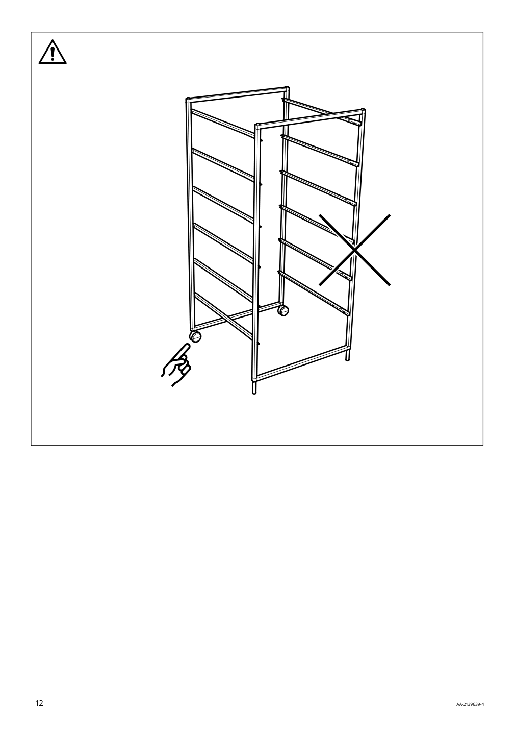 Assembly instructions for IKEA Jonaxel frame white | Page 12 - IKEA JONAXEL wardrobe combination 093.062.04