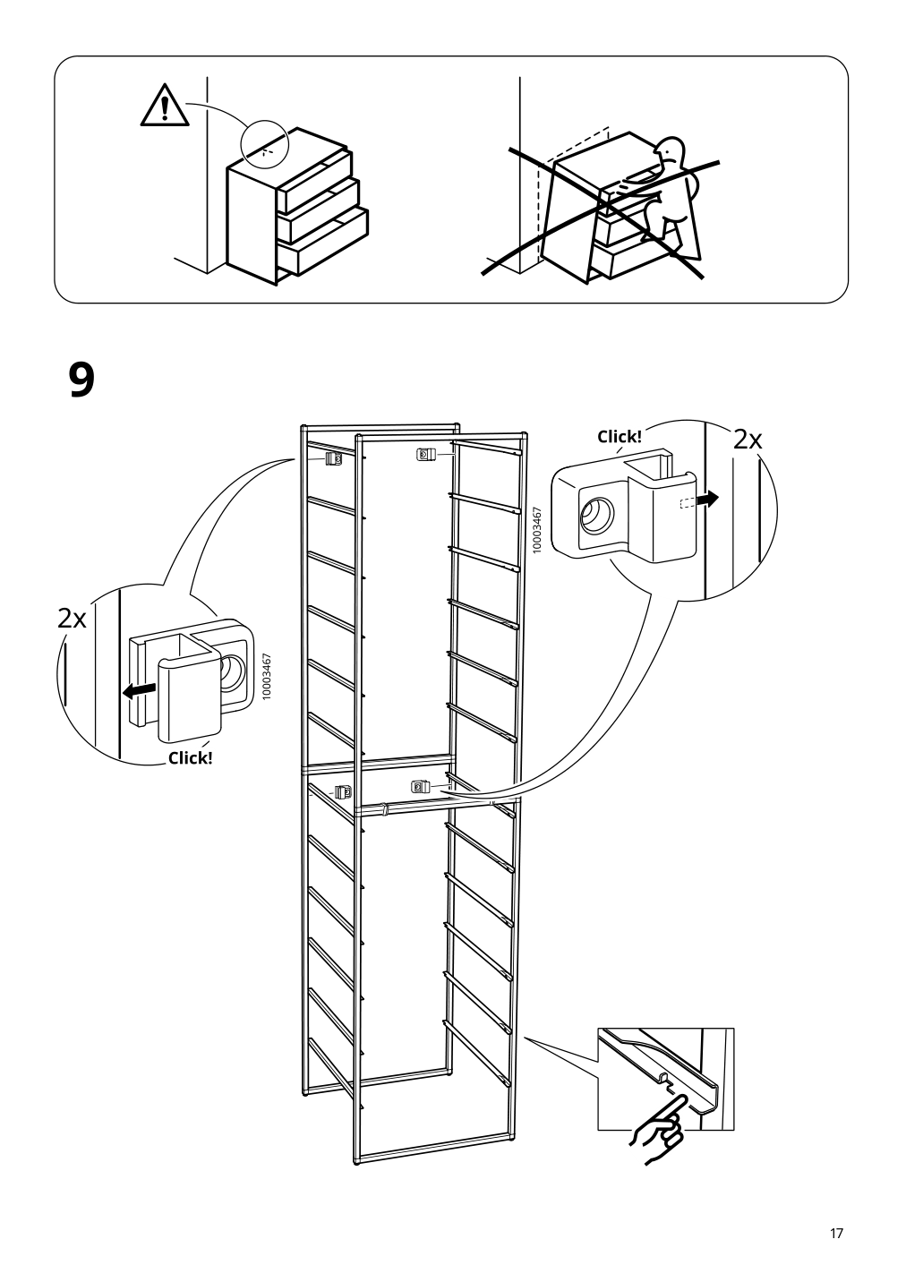 Assembly instructions for IKEA Jonaxel frame white | Page 17 - IKEA JONAXEL storage combination 092.974.88