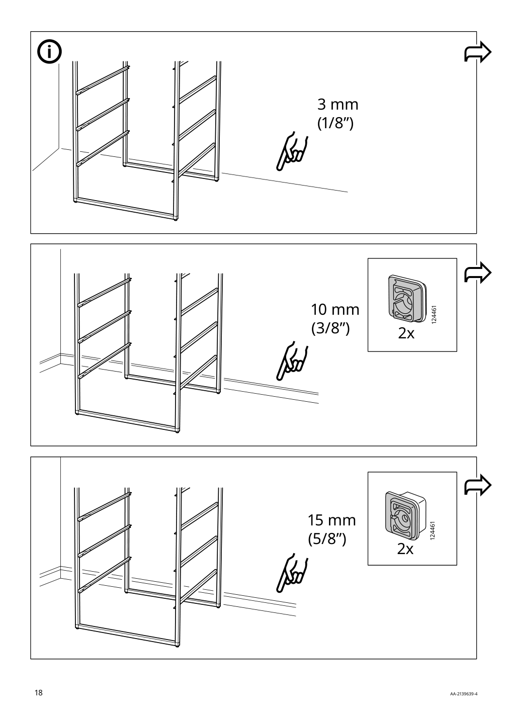 Assembly instructions for IKEA Jonaxel frame white | Page 18 - IKEA JONAXEL open storage combination 393.239.90