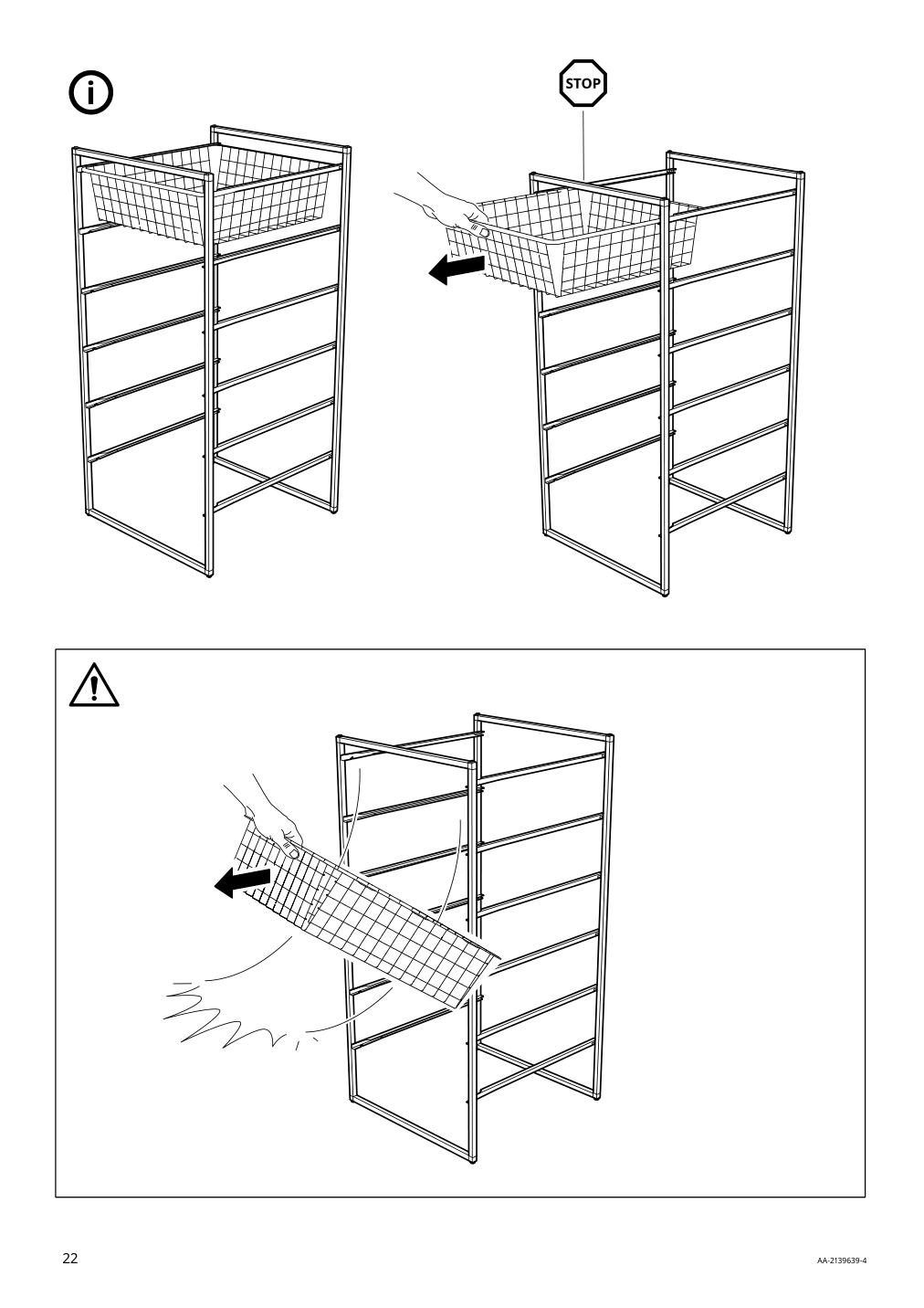 Assembly instructions for IKEA Jonaxel frame white | Page 22 - IKEA JONAXEL storage combination 092.974.88