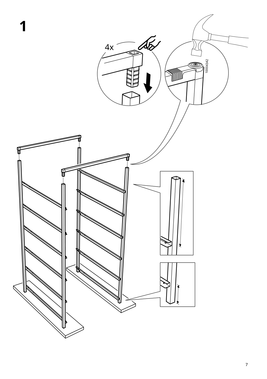 Assembly instructions for IKEA Jonaxel frame white | Page 7 - IKEA JONAXEL storage combination 092.974.88