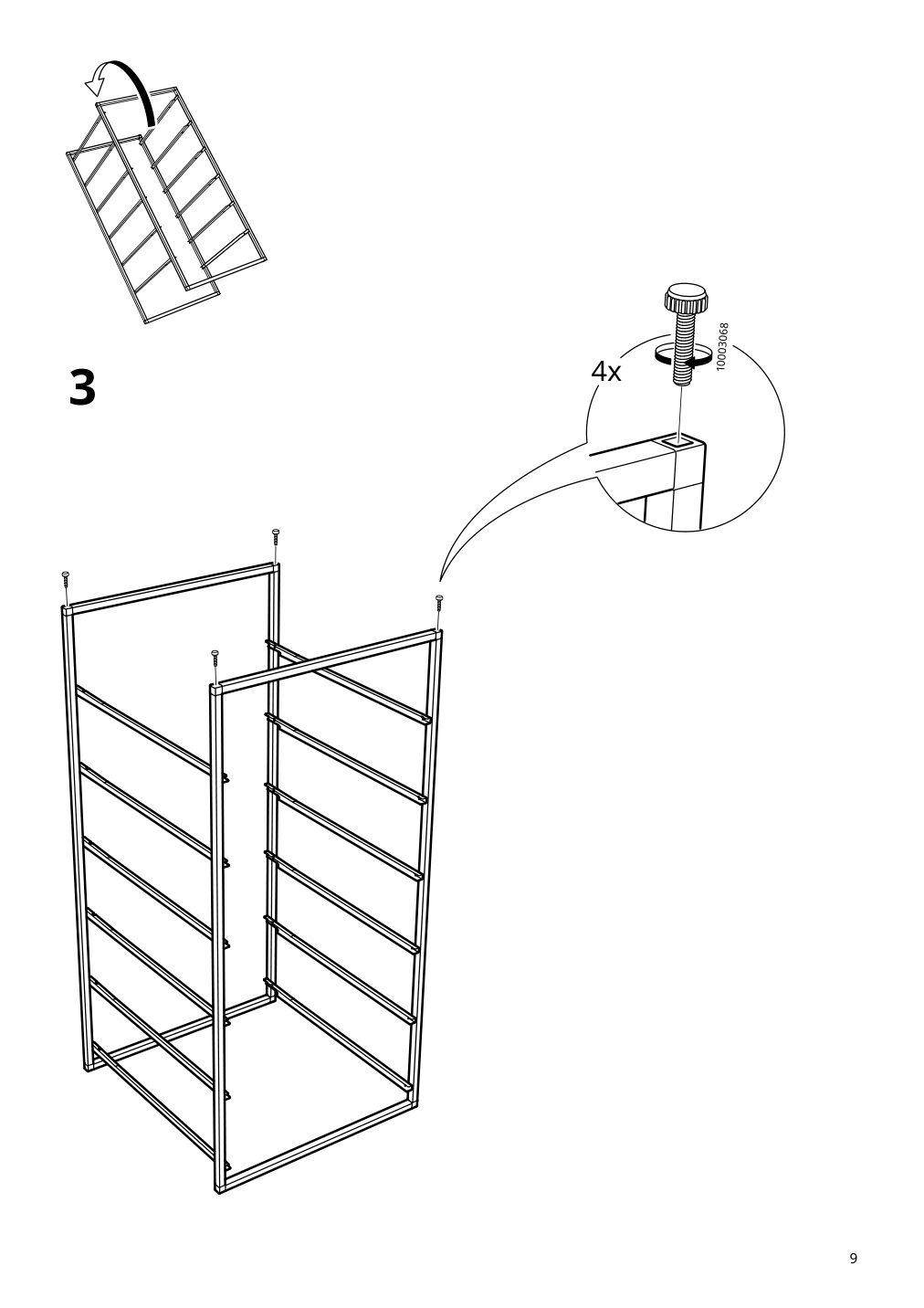 Assembly instructions for IKEA Jonaxel frame white | Page 9 - IKEA JONAXEL wardrobe combination 093.062.04