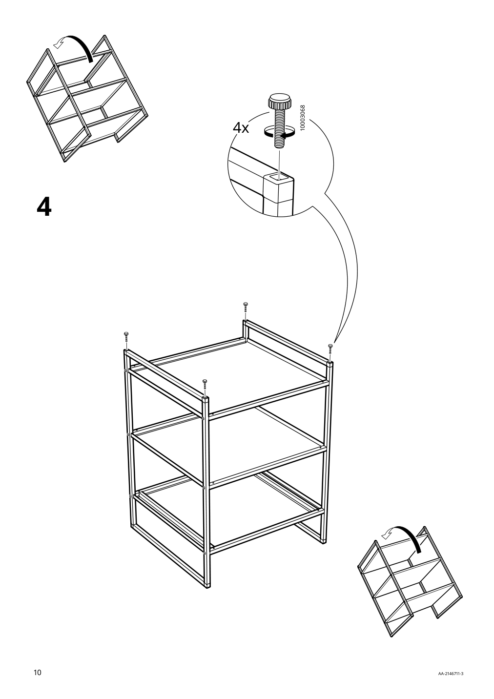 Assembly instructions for IKEA Jonaxel shelf unit white | Page 10 - IKEA JONAXEL wardrobe combination 093.062.04