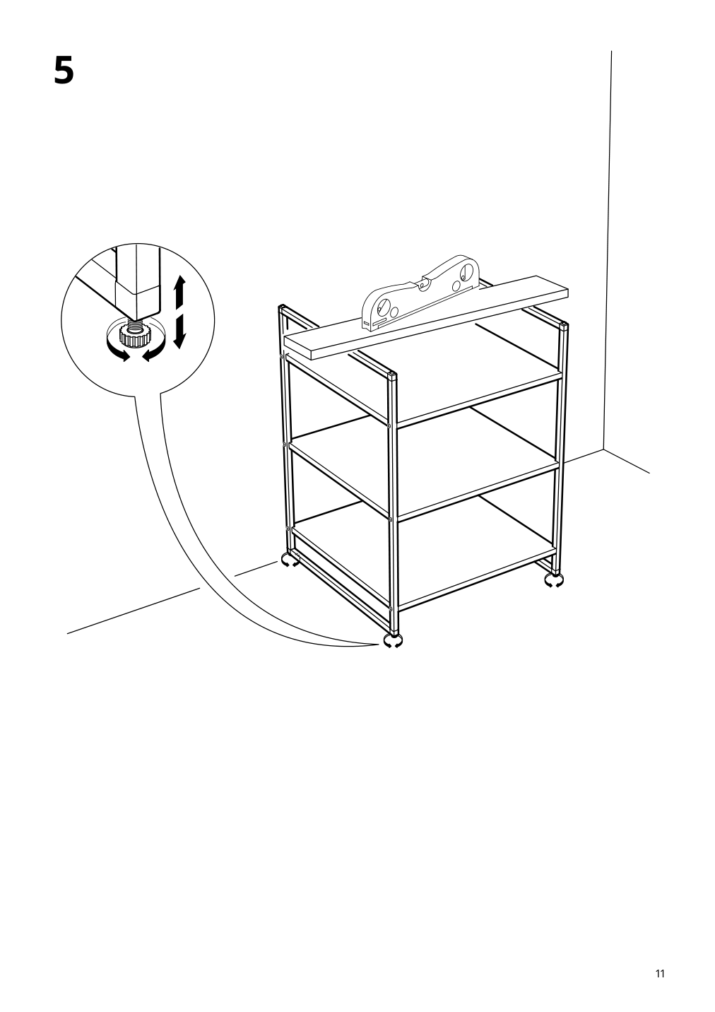 Assembly instructions for IKEA Jonaxel shelf unit white | Page 11 - IKEA JONAXEL open storage combination 192.976.85