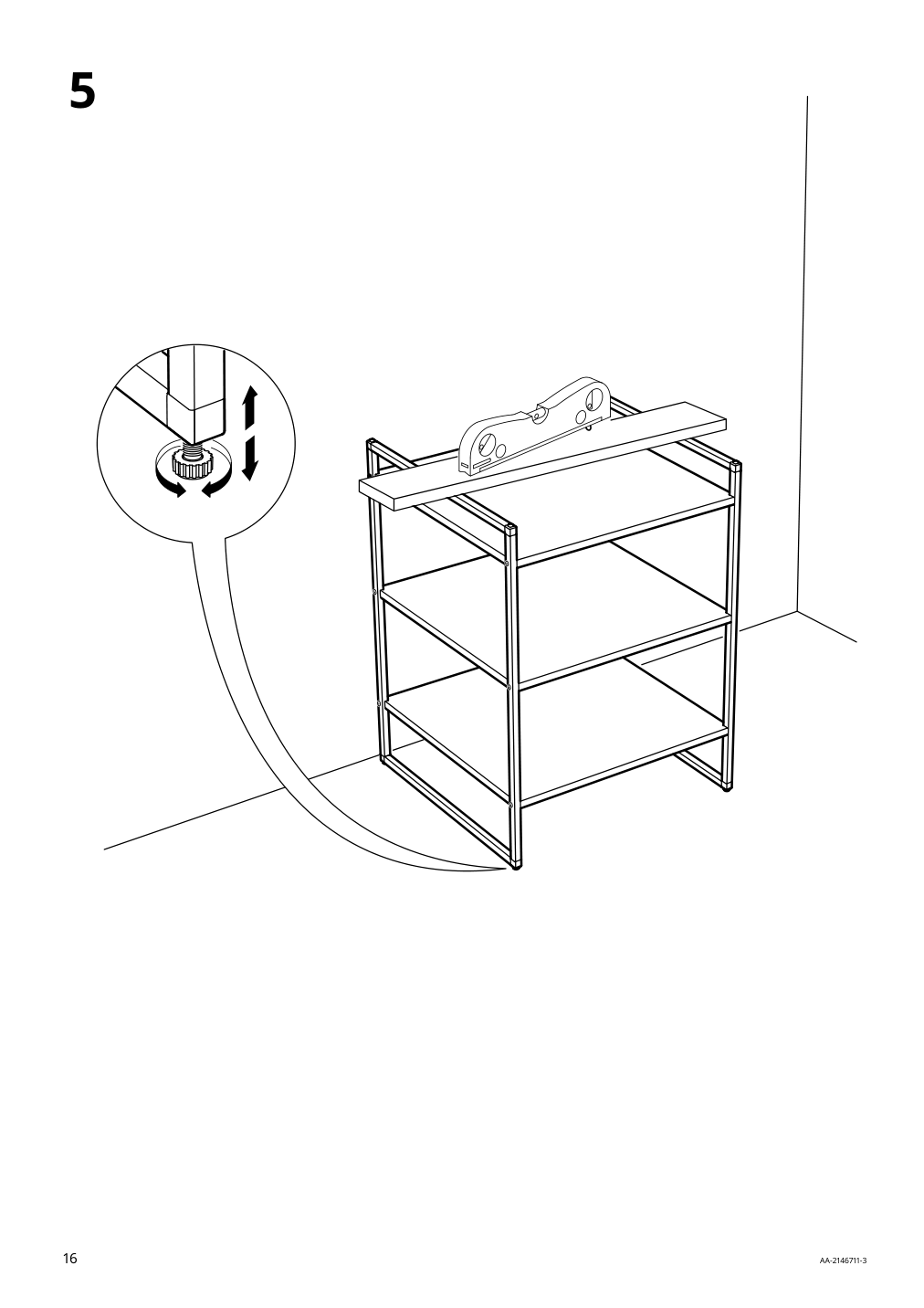 Assembly instructions for IKEA Jonaxel shelf unit white | Page 16 - IKEA JONAXEL open storage combination 192.976.85