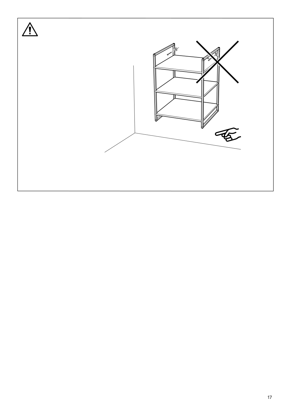 Assembly instructions for IKEA Jonaxel shelf unit white | Page 17 - IKEA JONAXEL wardrobe combination 093.062.04