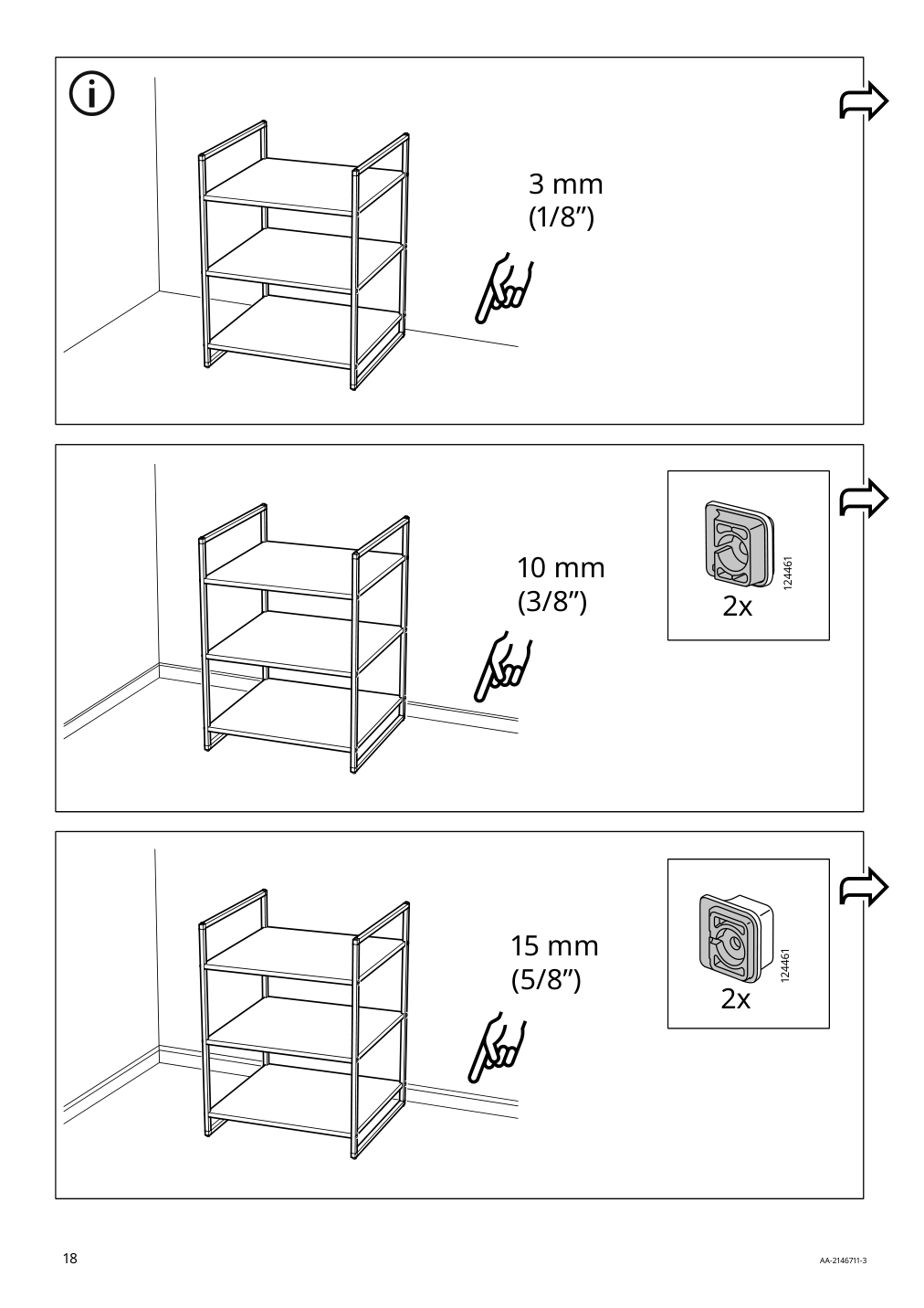 Assembly instructions for IKEA Jonaxel shelf unit white | Page 18 - IKEA JONAXEL open storage combination 192.976.85