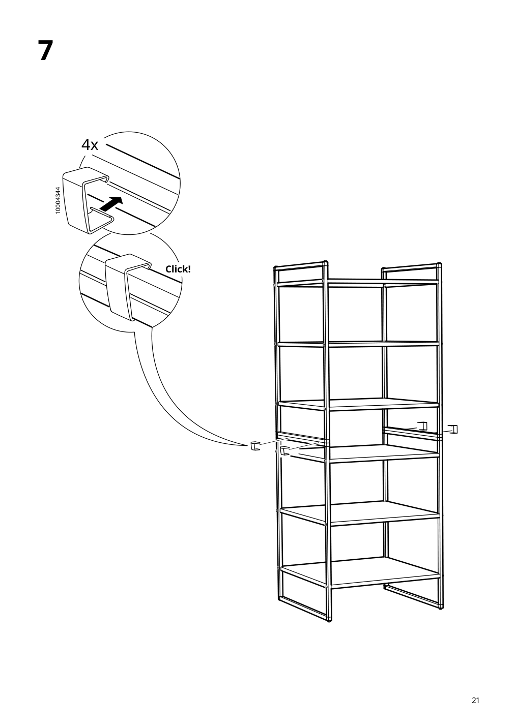 Assembly instructions for IKEA Jonaxel shelf unit white | Page 21 - IKEA JONAXEL open storage combination 192.976.85