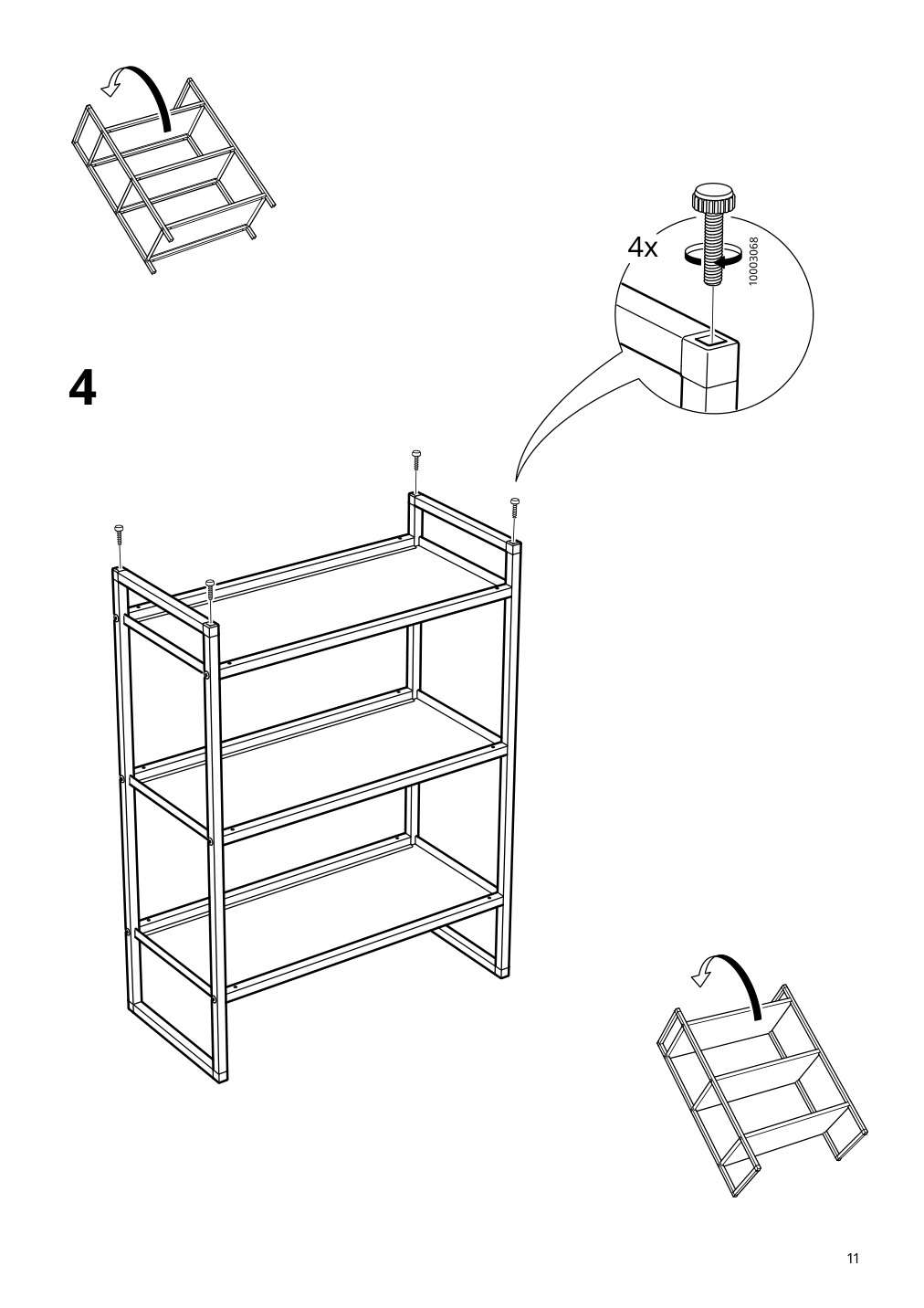 Assembly instructions for IKEA Jonaxel shelf unit white | Page 11 - IKEA JONAXEL shelf unit 304.199.73