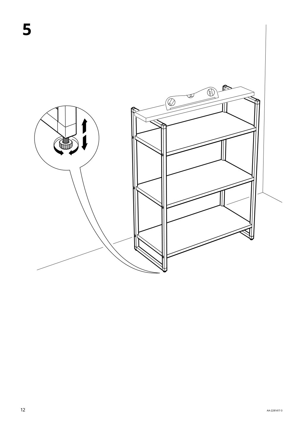 Assembly instructions for IKEA Jonaxel shelf unit white | Page 12 - IKEA JONAXEL shelf unit 304.199.73