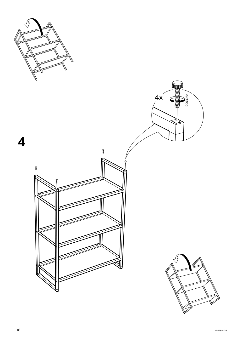 Assembly instructions for IKEA Jonaxel shelf unit white | Page 16 - IKEA JONAXEL shelf unit 304.199.73