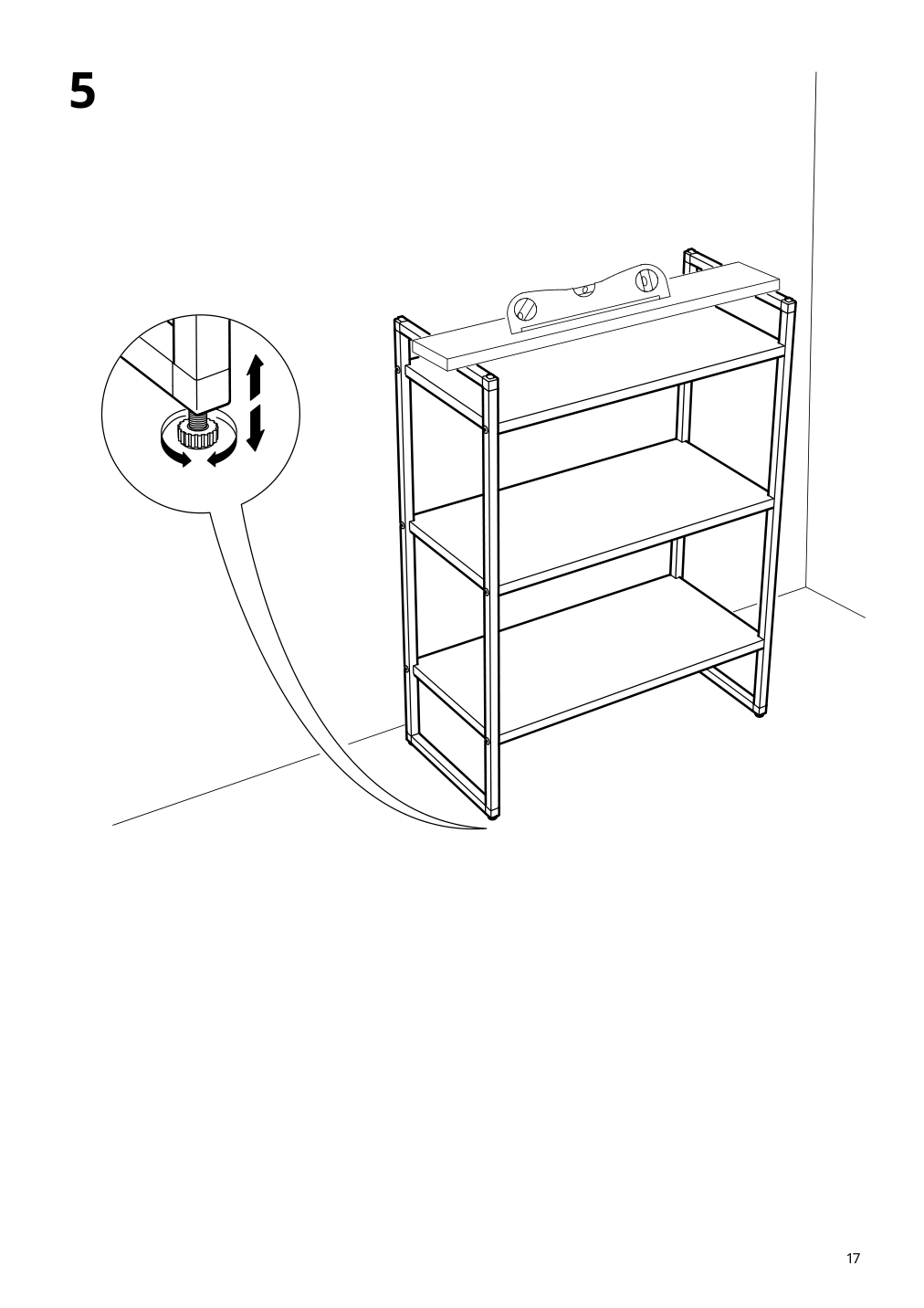 Assembly instructions for IKEA Jonaxel shelf unit white | Page 17 - IKEA JONAXEL shelf unit 304.199.73