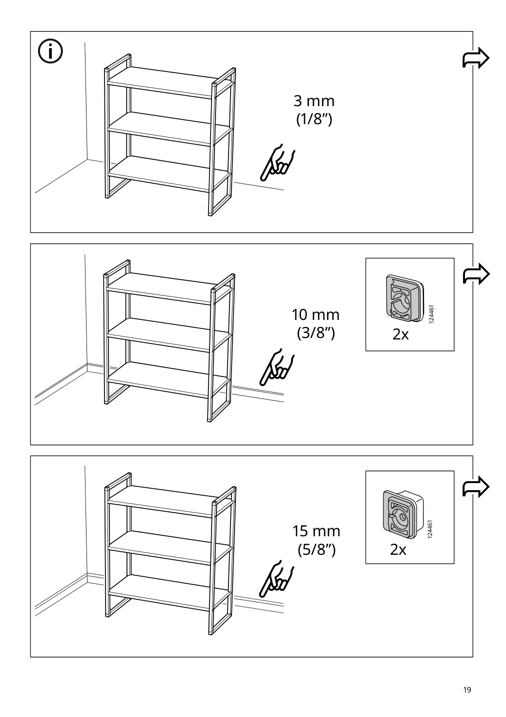 Assembly instructions for IKEA Jonaxel shelf unit white | Page 19 - IKEA JONAXEL shelf unit 304.199.73