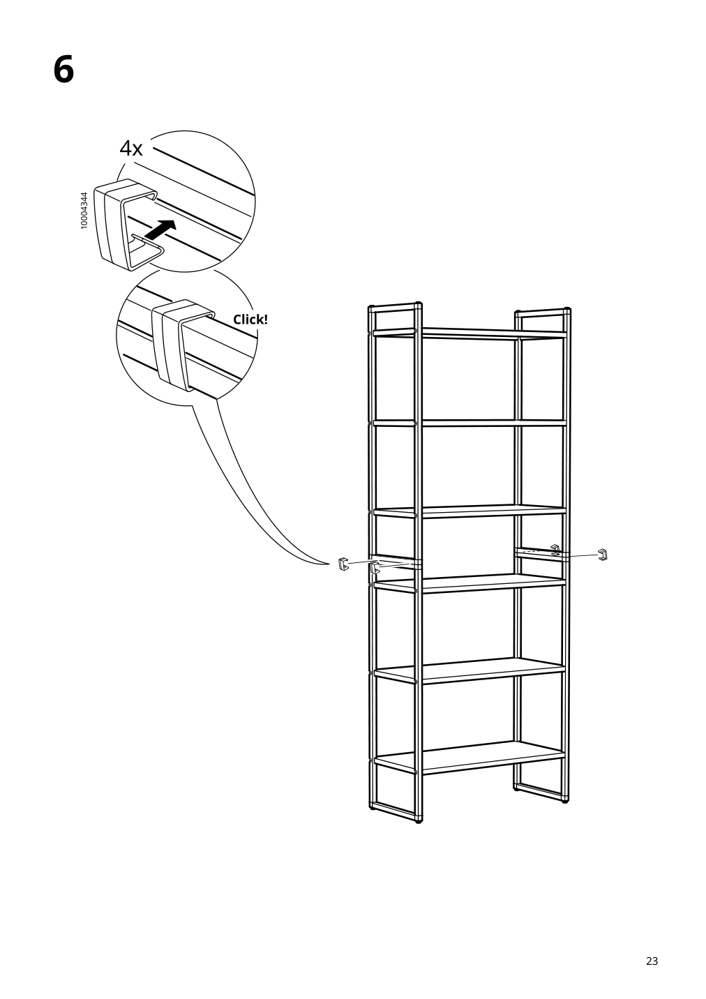 Assembly instructions for IKEA Jonaxel shelf unit white | Page 23 - IKEA JONAXEL shelf unit 304.199.73