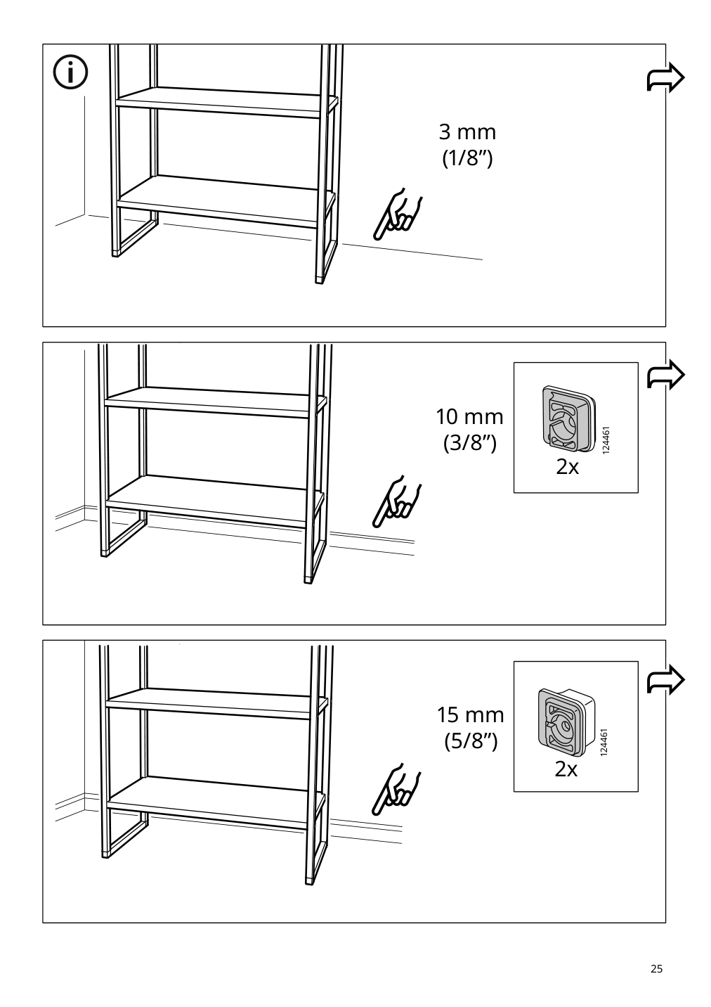 Assembly instructions for IKEA Jonaxel shelf unit white | Page 25 - IKEA JONAXEL shelf unit 304.199.73