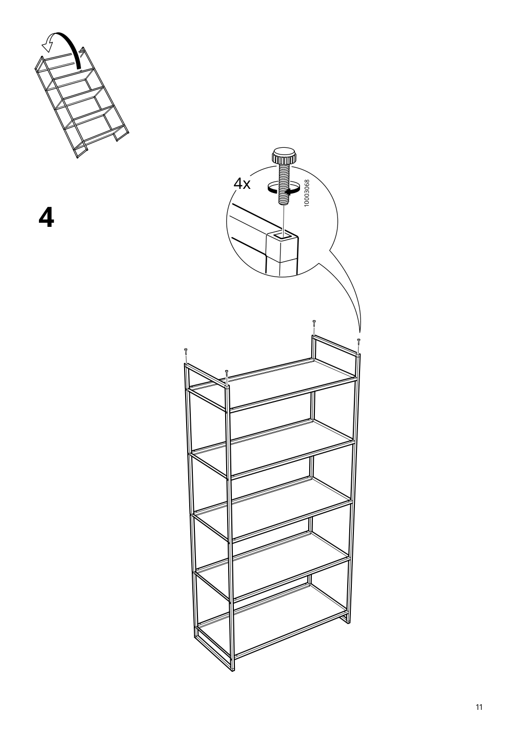 Assembly instructions for IKEA Jonaxel shelf unit white | Page 11 - IKEA JONAXEL shelf unit 504.199.72