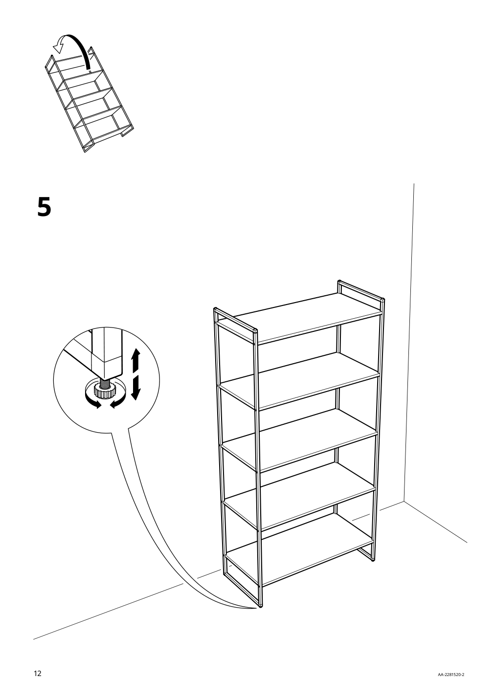 Assembly instructions for IKEA Jonaxel shelf unit white | Page 12 - IKEA JONAXEL shelf unit 504.199.72