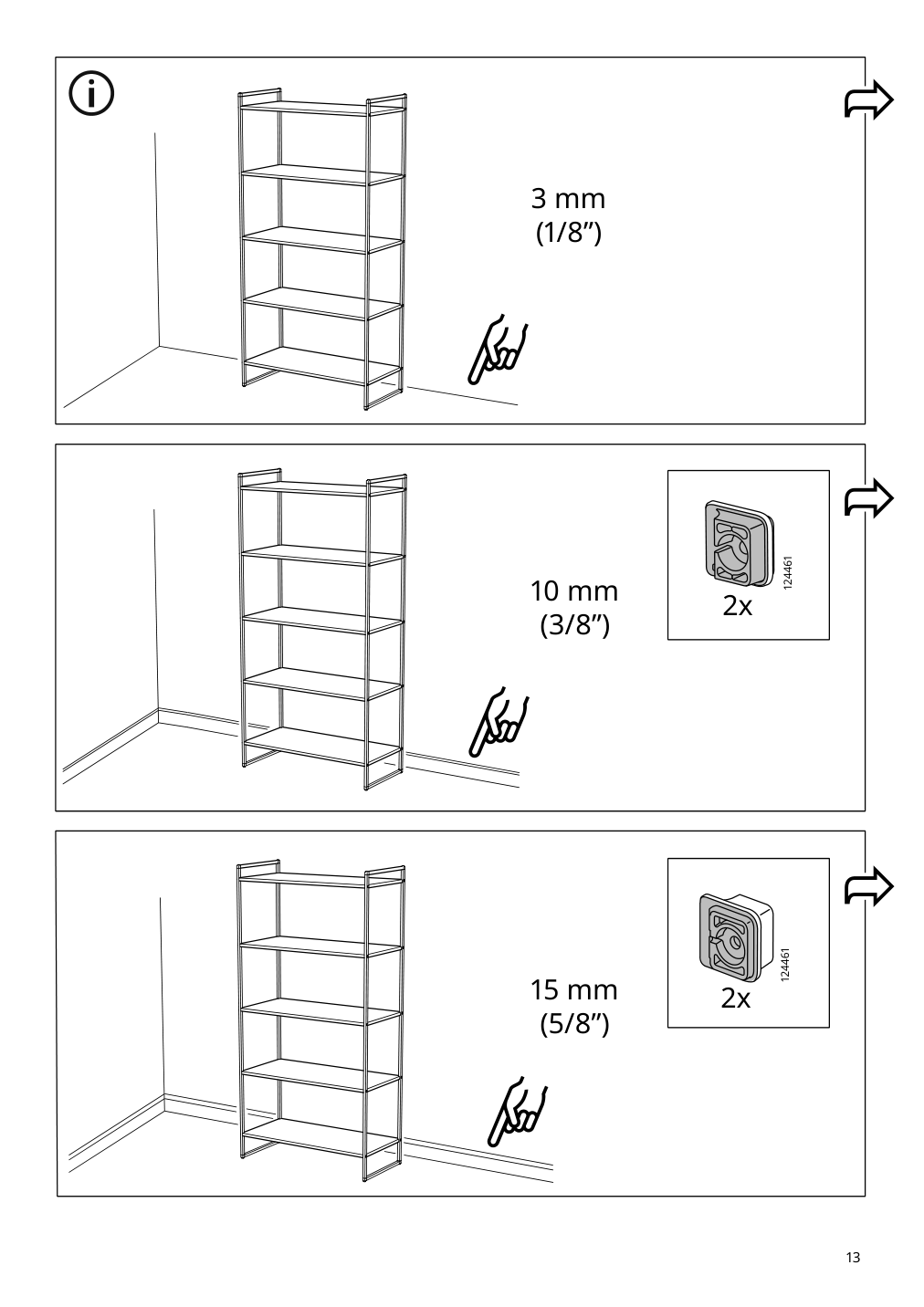 Assembly instructions for IKEA Jonaxel shelf unit white | Page 13 - IKEA JONAXEL shelf unit 504.199.72