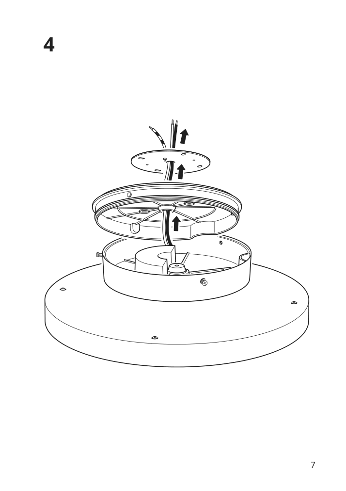 Assembly instructions for IKEA Kabomba led ceiling lamp chrome plated glossy | Page 7 - IKEA KABOMBA LED ceiling lamp 805.025.02