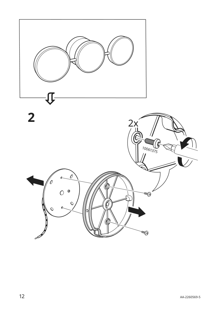 Assembly instructions for IKEA Kabomba led wall lamp dimmable chrome plated glossy | Page 12 - IKEA KABOMBA LED wall lamp 205.024.92