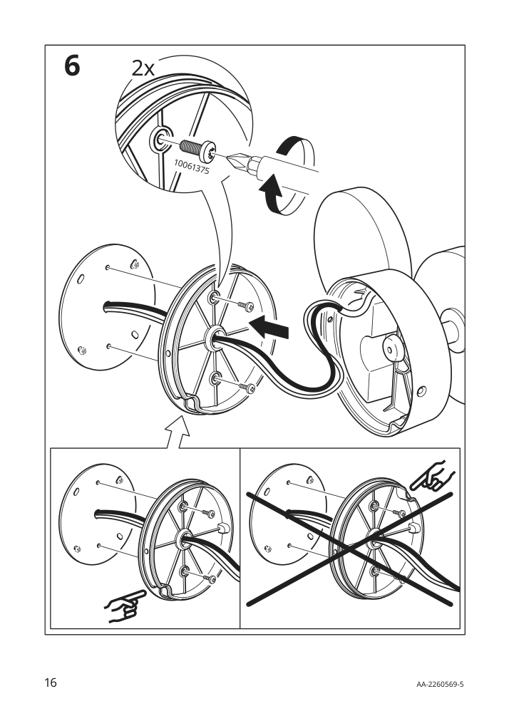 Assembly instructions for IKEA Kabomba led wall lamp dimmable chrome plated glossy | Page 16 - IKEA KABOMBA LED wall lamp 205.024.92