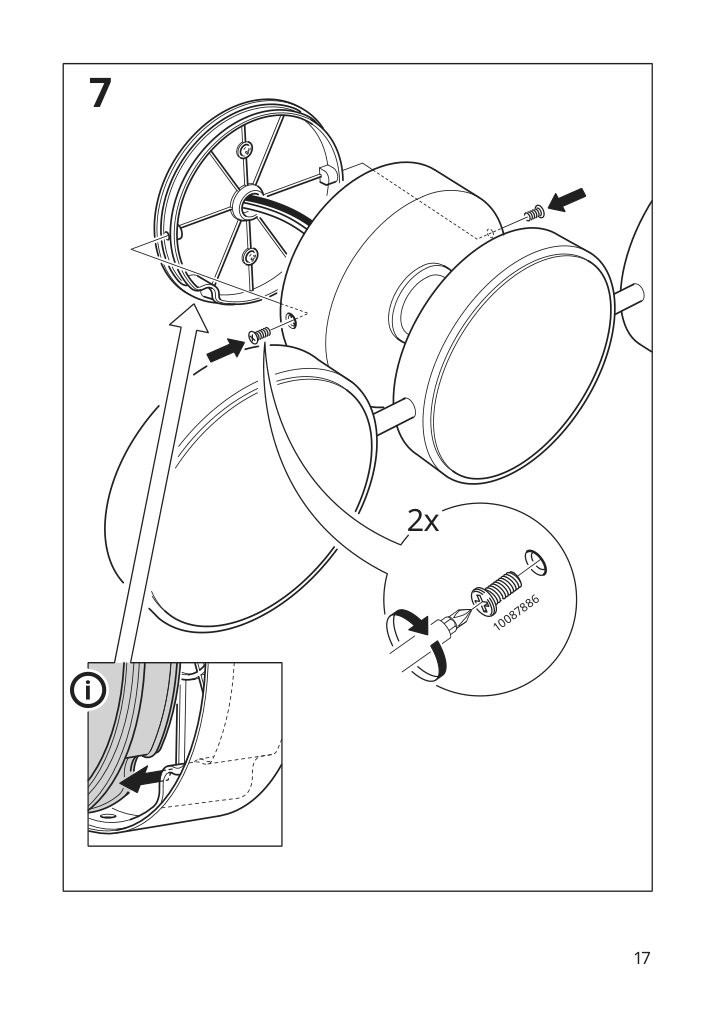 Assembly instructions for IKEA Kabomba led wall lamp dimmable chrome plated glossy | Page 17 - IKEA KABOMBA LED wall lamp 205.024.92