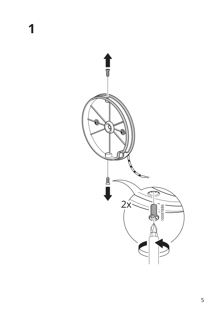 Assembly instructions for IKEA Kabomba led wall lamp dimmable chrome plated glossy | Page 5 - IKEA KABOMBA LED wall lamp 205.024.92