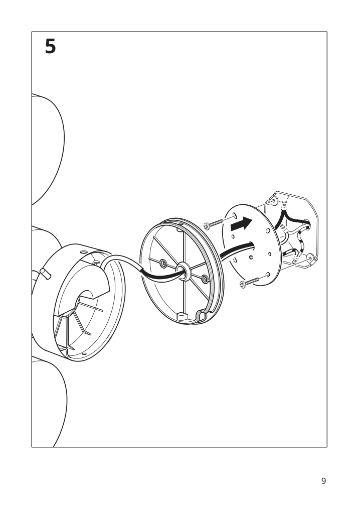 Assembly instructions for IKEA Kabomba led wall lamp dimmable chrome plated glossy | Page 9 - IKEA KABOMBA LED wall lamp 205.024.92