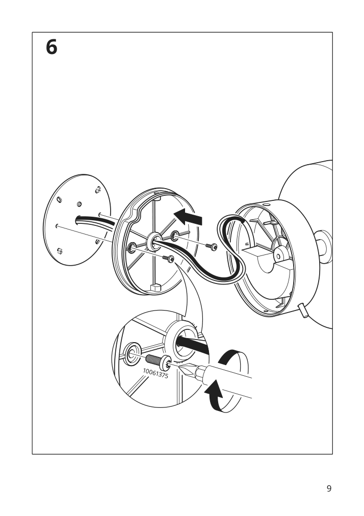 Assembly instructions for IKEA Kabomba led wall lamp with mirror dimmable chrome plated glossy | Page 9 - IKEA KABOMBA LED wall lamp with mirror 105.024.97