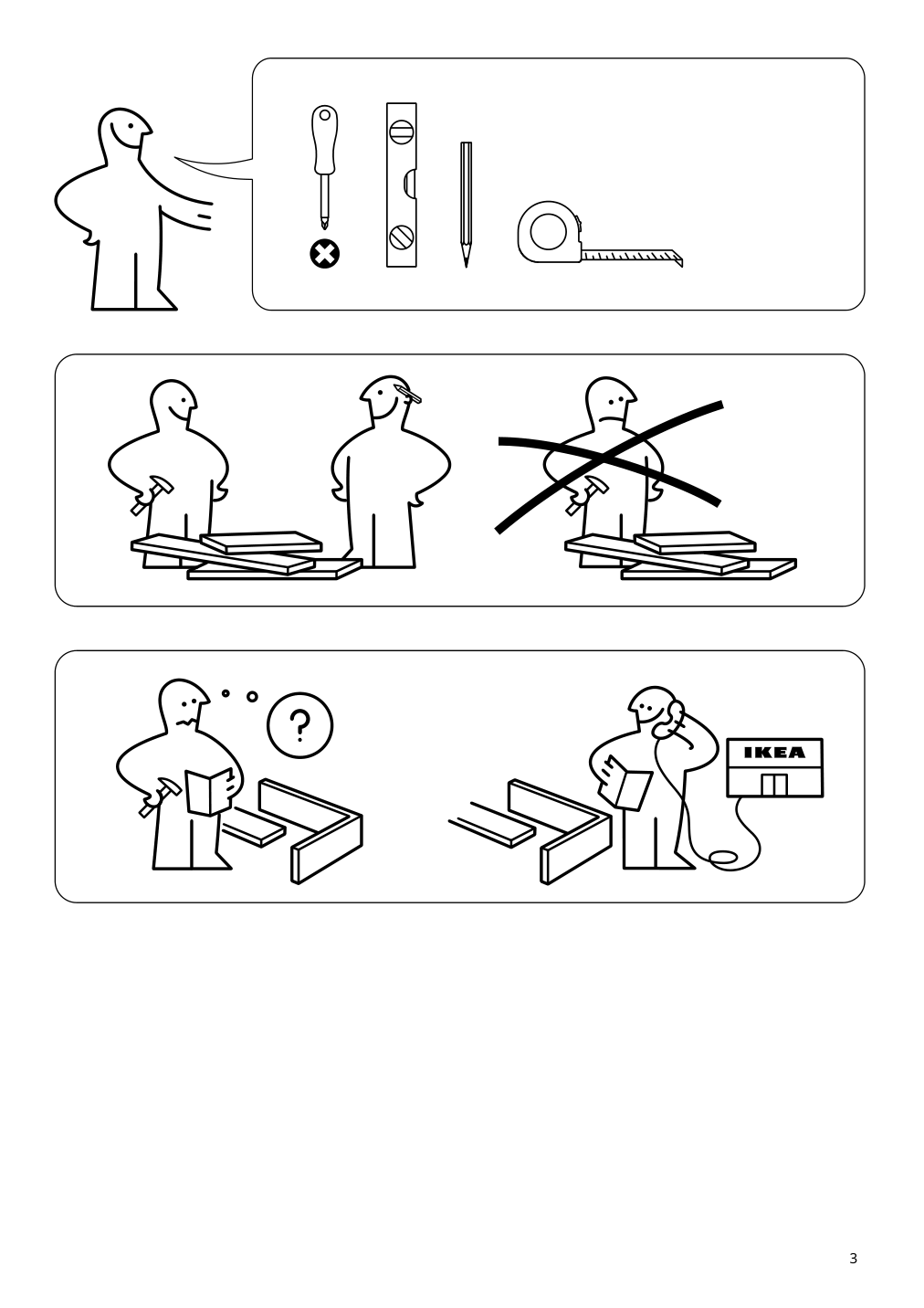 Assembly instructions for IKEA Kaegelkaktus curtain rod set oak effect | Page 3 - IKEA KÄGELKAKTUS curtain rod set 105.448.45