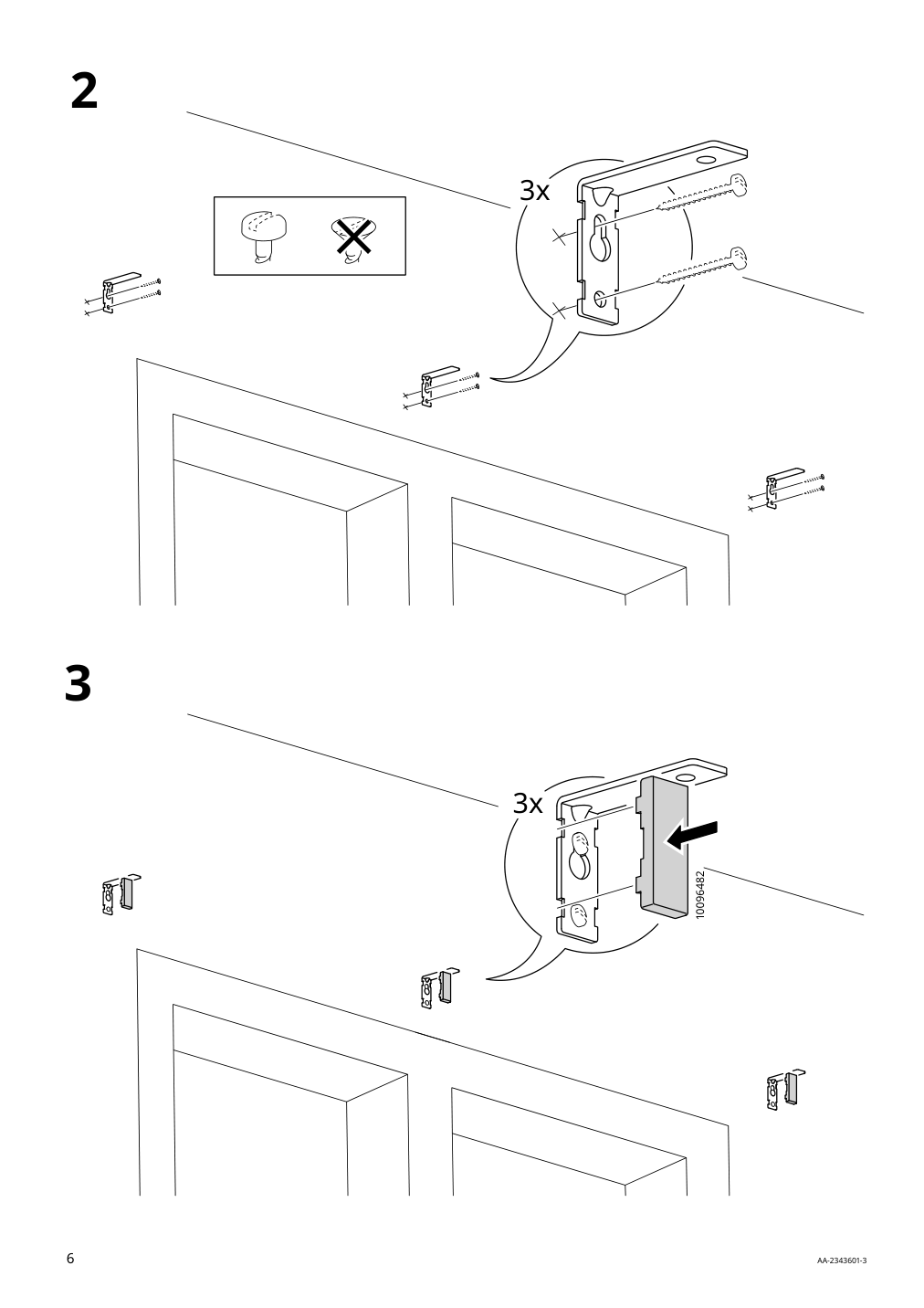 Assembly instructions for IKEA Kaegelkaktus curtain rod set oak effect | Page 6 - IKEA KÄGELKAKTUS curtain rod set 105.448.45