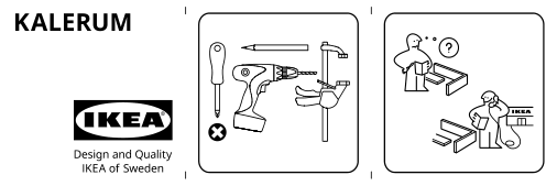 Assembly instructions for IKEA Kalerum handle stainless steel color | Page 1 - IKEA KALERUM handle 305.536.50